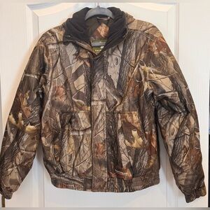 FIELD & STREAM Realtree Hardwoods Hydroproof Camo Insulated Hunting Jacket Yth L